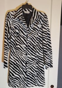 Abyer Zebra Print Coat